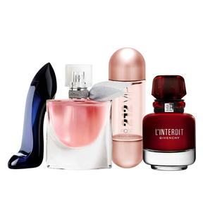 Coffret 4 Parfums - L'Interdit Rouge, Carolina Herrera GOOD GIRL, Lancôme LA VIE EST BELLE et Carolina Herrera 212 VIP ROSÉ (ACHETEZ 1, OBTENEZ 4)